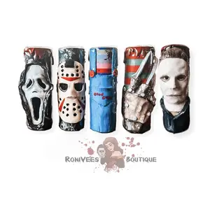 Horror Character Stainless Steel Tumblers With Straw tumbler bottle