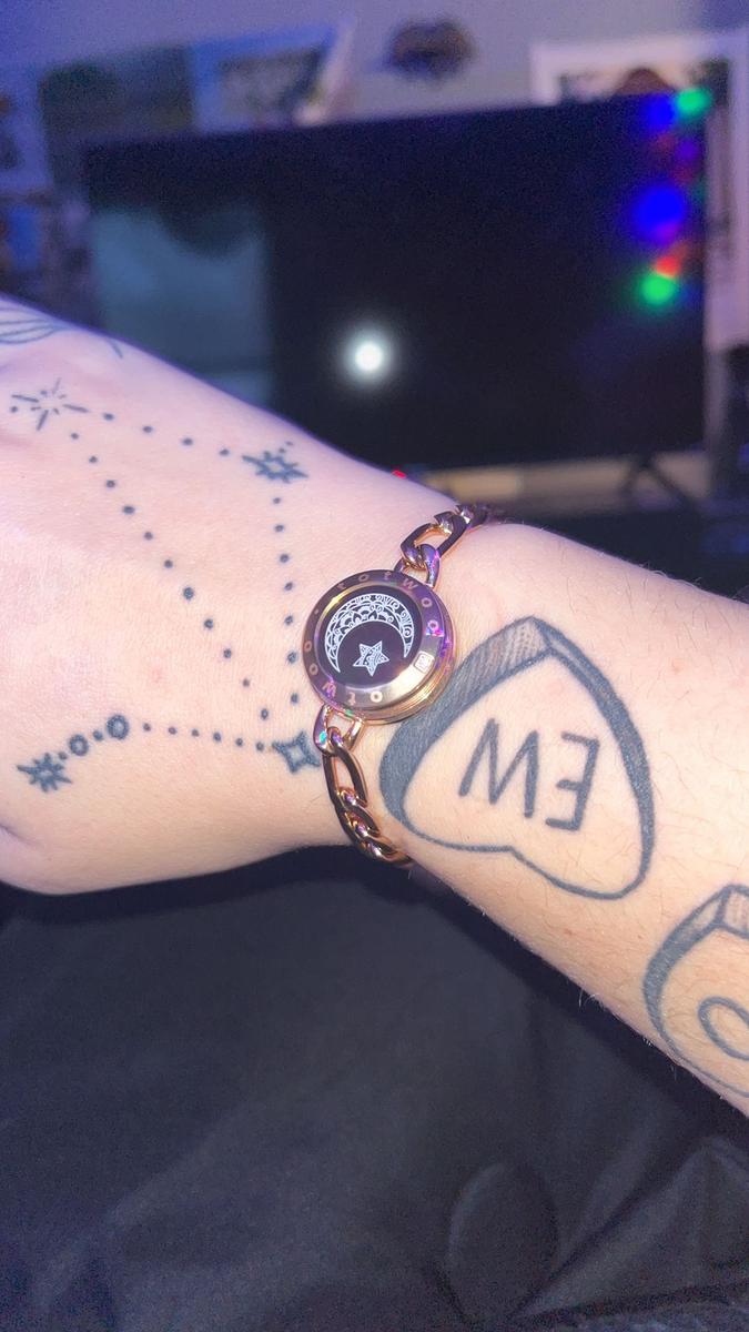 Item: Figaro Chain（Black+Rosegold）