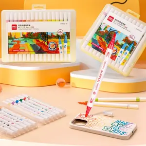 48 Colors Acrylic Paint Markers, Quick Drying Paint Pens for Drawing, Design, Art Supplies, DIY Crafts, School Supplies Gift, Acrylic Paint Marker