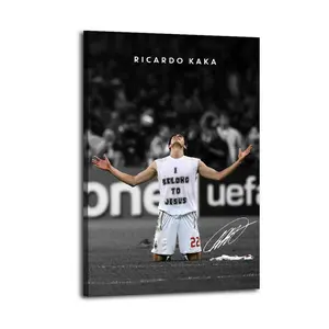 Ricardo Kaka Artistic Wall Decor, Waterproof Canvas Poster, Cute And Vibrant Poster for Bathroom, Living Room, Bedroom, Dorm, A Perfect Gift Idea for New Year Home Decor