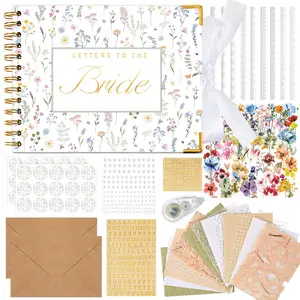 Letters to the Bride Book Wedding Gift - Heartfelt Wedding Letters Scrapbook for Bride, DIY Bridal Shower Gift from Bridesmaids & Mom, Elegant Pearl Decor Keepsake Memory Book for Wedding Morning