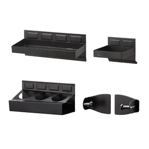Magnetic Toolbox Shelf, Tray and Holder, 4-Piece Magnetic Toolbox Tray Set Tool Box Cabinet Side Shelf Storage, Workshop Handle Metal Fathersdaygift