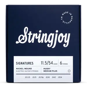 Stringjoy 11.5-54 Husky Medium Plus Gauge Signatures - Nickel Wound Electric Guitar Strings