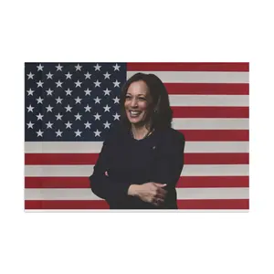 Kamala Harris 2024 American Flag - Political Flag - Election Campaign Flag - Indoor/Outdoor Support Flag - Team Kamala Fan Decor