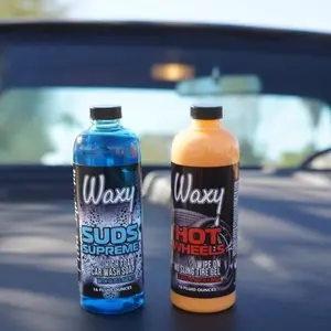 16oz Soap & Tire Shine Bundle for Car Enthusiasts - Hot Wheels & Sudsy Foam