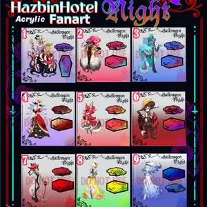 PRE-ORDER Helloween Night Acrylic Standee Hazbin Hotel Fanart