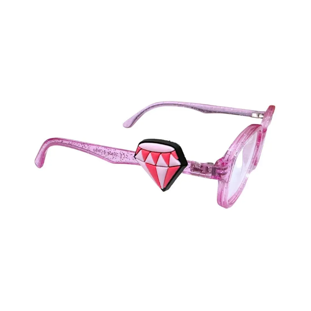 Diamond Glasses Charm for Kids | Fun Eyewear Accessory