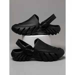 Men's Casual Hollow out Design Clogs, Comfortable Breathable Clogs for Summer, Lightweight Non-slip Slippers for Indoor and Outdoor WearGift