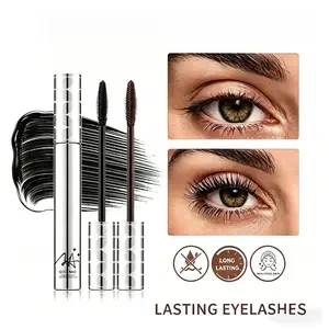 Black Metal Wand Tubing Mascara｜Long-Wearing Lash Extension Effect Formula, Built-In Curler Brush Creates Natural Curled Lengthy Lashes, Ideal For Date Night & Special Occasion, Great Gift for Mom & Makeup Lovers