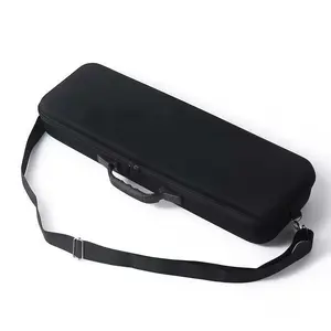 21.26 Inch Hard Shell Eva Fishing Gear Bag, Waterproof Scratch Resistant, Fish Rod Reel Storage Box with Handle, Sponge Lining