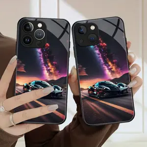 High Definition glass phone case for iphone17 17Air 16 Pro 15 Promax 14 Plus 13 12 11