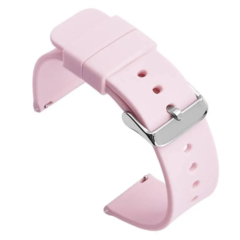 Waterproof silicone watch strap, rubber quick-release flat universal strap for men and women's smartwatches Waterproof silicone watch strap, rubber quick-release flat universal strap for men and women's smartwatches