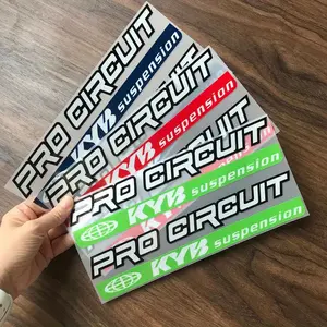 1SET Professional Modification PRO CIRCUIT KYB Logo Decor Sticker For Motorcycle Bodies, Backpacks, Mod Supplies PRO CIRCUIT + KYB Suspension Themed Decor Fill With Mod Enthusiast Passionate Competitive Vibe Enhance Professional Mod Style Recognition