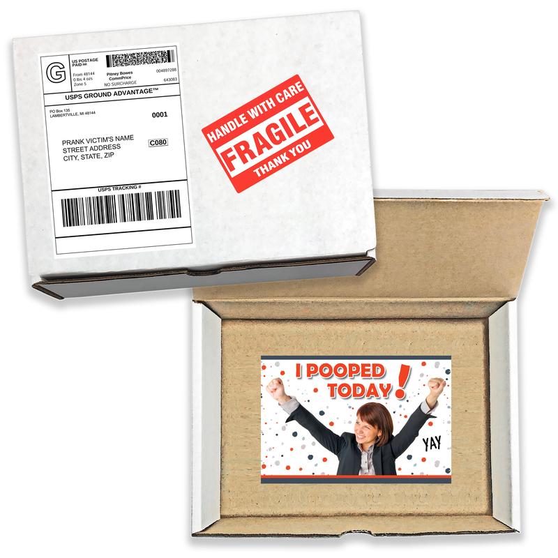 Prank Mail Gag - Poo today Joke Box Gets Sent Directly to Your Recipient, 100% Anonymously!