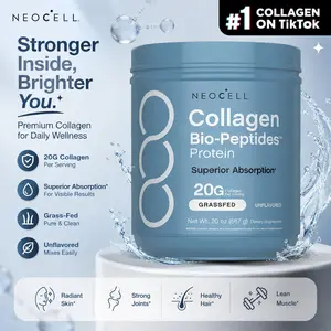 2x NeoCell Collagen Bio-Peptides Powder 20oz - Grassfed Protein Supplement - Advanced with 18 Essential Amino Acids Dietary