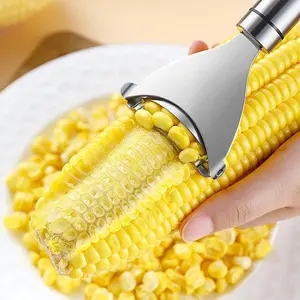New 304 Stainless Steel Peeler Multi-Functional Corn Stripper Kitchen Home Use Corn Knife Fishing Peelers Tool
