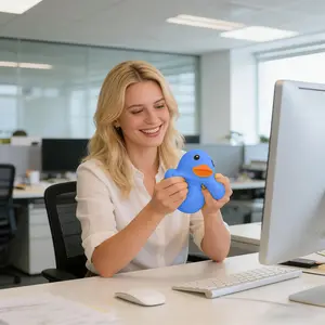 Rot Stress Toys Ducks Shaped Squishy Sensory Toys Soft Slow Rising Collectible & Desktop Accessory For Adults Anxiety Prospector