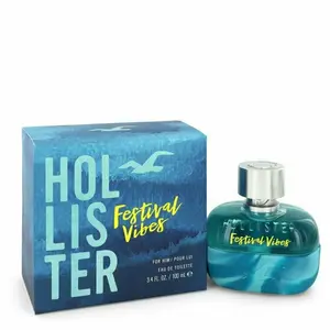 Hollister  3.4 oz Festival Vibes EDT Spray for Mens