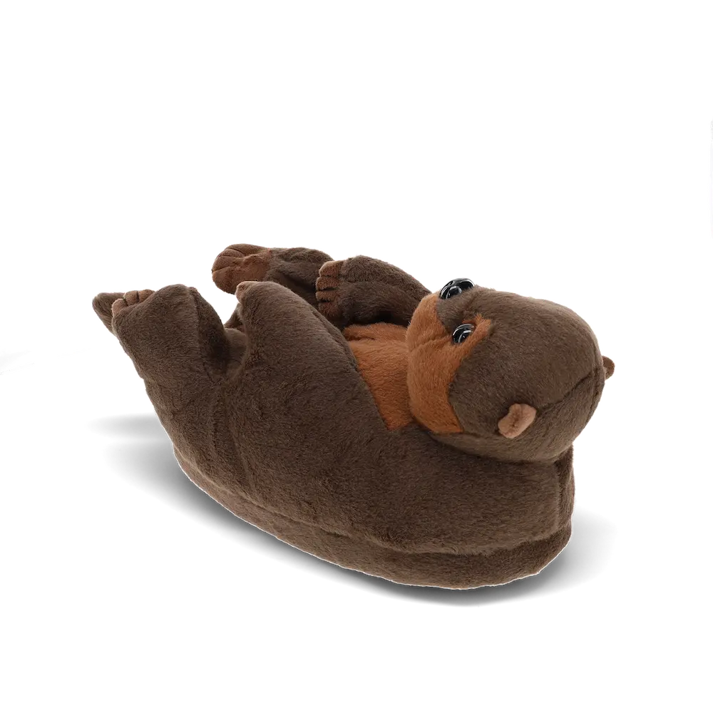 Otter Slippers - Adorable Plush Animal Slippers with Non-Slip Sole & Memory Foam Footbed for Cozy Indoors Comfort