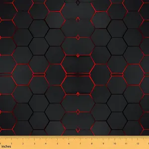 Honeycomb Upholstery Fabric by The Yard,1 Yard,Modern Hexagon Theme Reupholstery Fabric,Geometrical Decorative Waterproof Outdoor Fabric, Polyester Fabric, Modern Design