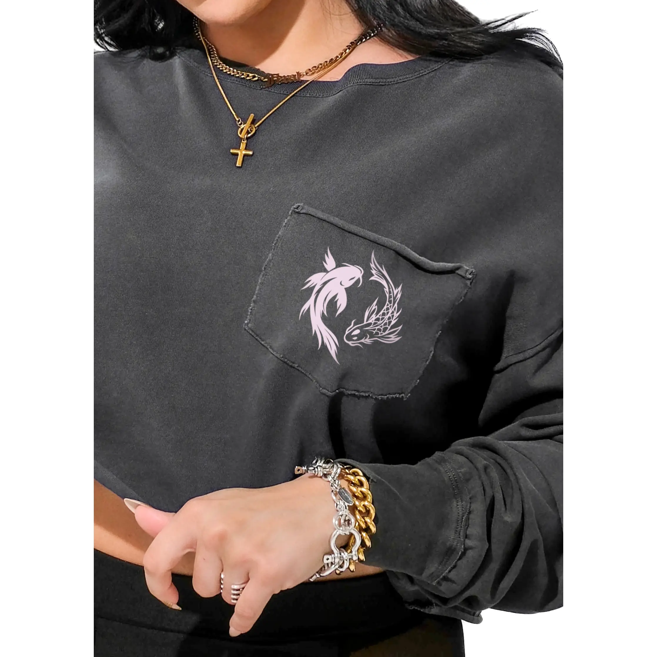 TWIN TIDES GRAPHIC LIVED IN LONG SLEEVE TOP