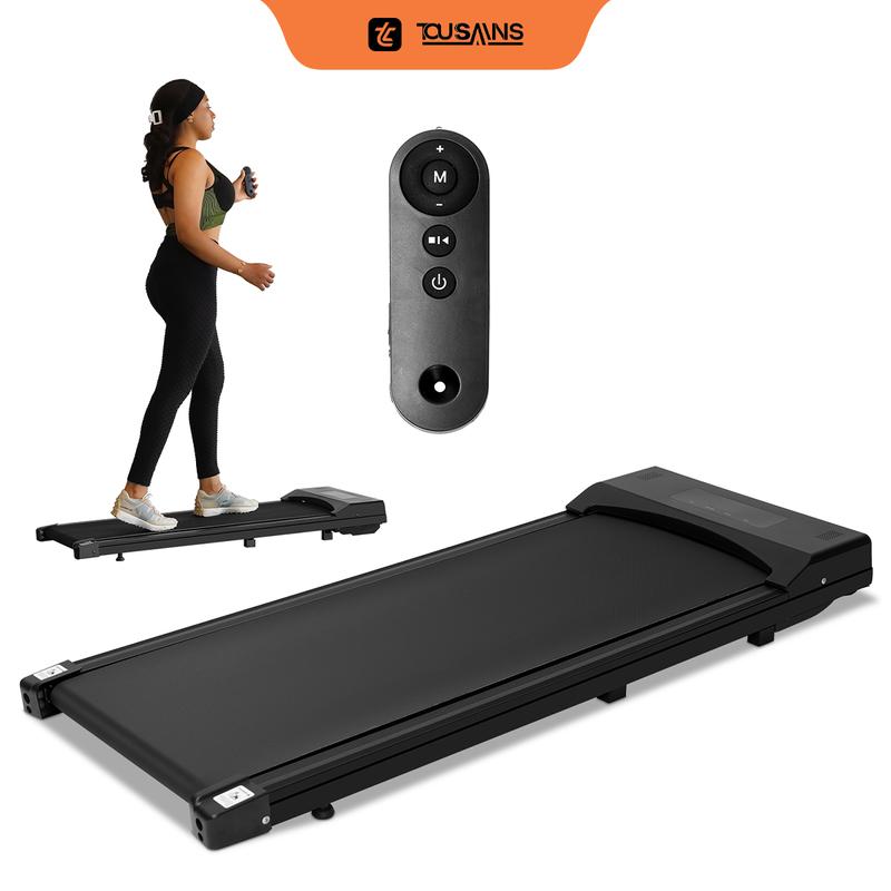 Tousains Walking Pad, Under Desk Treadmill, Walking Treadmill 2 in 1 for Home/Office with Remote Control, Portable Treadmill (Black, 1 Year Warranty) TiktokBlackFriday