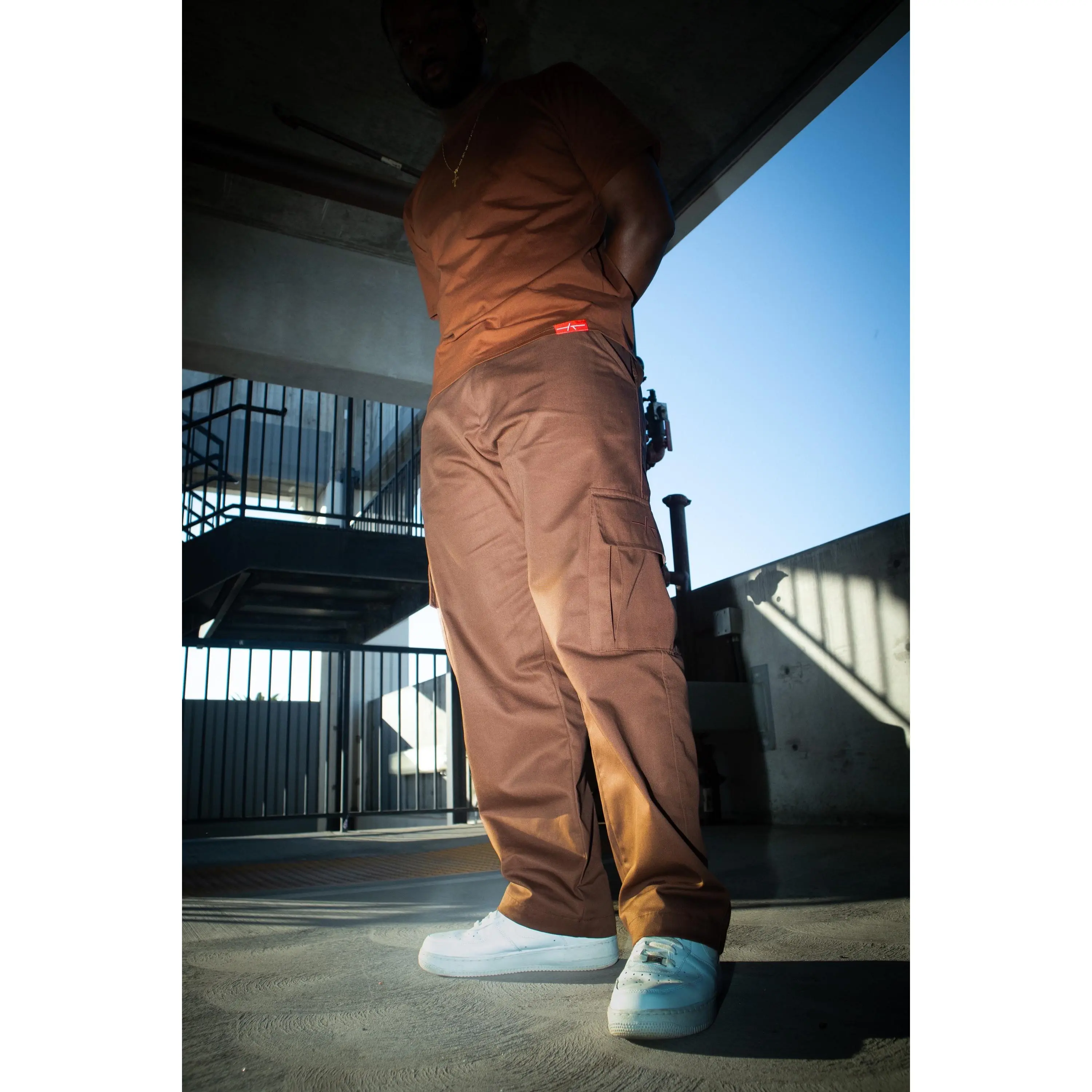 Cargo Painters Khaki Menswear Pants Pocket Trouser
