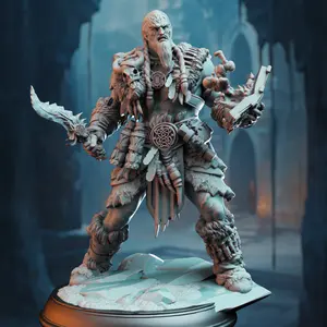 Goliath Blood Mage - Raktavin 3D Printed Resin Miniature, DM Stash Character Minifigure Miniatures, Home Decor Statue, 3D-Printed Resin Miniatures