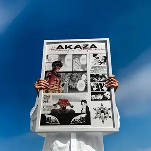 [SALE UP TO 50% + FREE SHIP]  Poster Print Fanart Demon Slayer - Akaza, Kimetsu no Yaiba Anime Art Print, Villain Anime Poster Decor Wall Art, Anime Gift Upper Rank Three