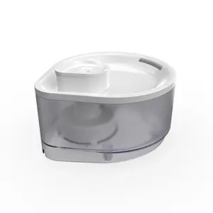 Automatic Pet Water Fountain - 1.5L Water Drop Design Cat Drinking Fountain, Ultra-Quiet Smart Circulating Water Dispenser with Filter (Transparent)