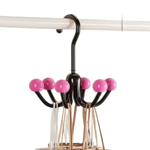 Hoodie Organizers 2 Pack 6 Balls 360° Swivel Hoodie Hangers for Closet Sturdy Durable Excellent Convenience Good Protection Space Saving Closet Friendly Design