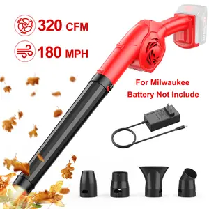 Leaf Blower Cordless for Milwaukee Battery(Tool Only), 320CFM Electric Leaf Blower for Lawn Care, 3 Speed Modes, Handheld Battery Blower for Patio,Lawn Care,Dust, Car