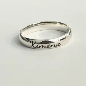 Name Ring, Band Name Ring, Sterling Silver .925 Ring