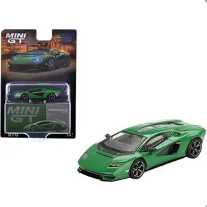 Lamborghini Countach LPI 800-4 Verde Medio Green Limited Edition 1/64 Diecast Model Car by Mini GT