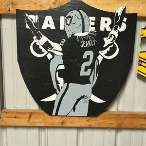 Ashton Jeanty Raiders Logo Apparel - Official Fan Merchandise for Sports Enthusiasts