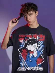 Detective Conan Anime Graphic T-Shirt, Case Closed Manga Detective Fan Tee, Japanese Shirt