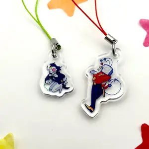 Spamton & Tenna Acrylic Keychains, collectible item, gift for fans.