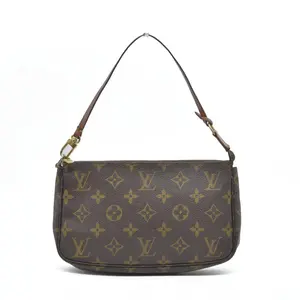 Pre-owned Louis Vuitton canvas Shoulder Bags Monogram Pochette Accessories VI0050