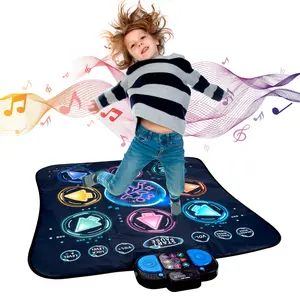 Foot Pedal Dance Mat, 8-Key Single Player Fitness Exercise Balance Pad, Multi-Level Game Mat, Parent-Child Interaction Gift