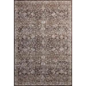 Amber Lewis x Loloi Josie JOS-02 Earth Natural Machine Washable Power Loomed Rug