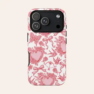 Valentine Line Art Phone Case, Phone Casse for couple - Phone Case for Iphone & Samsung