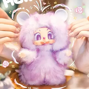 QIQI-PIPPA First Generation Macaron Plush Box Bunny Plush Dolls，Soft Furry Collectibles，Stuffed Animal