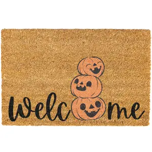 Halloween doormat, Pumpkin Door mat, Halloween Decorations, Welcome Mat, Funny Door mat, Cute Pumpkin Doormat, Pumpkin Decorations