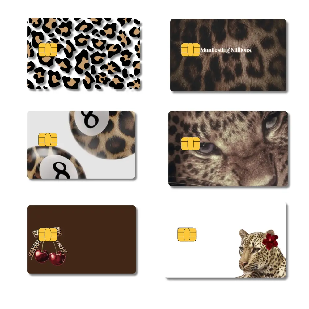 Credit Card Skin, Cheetah Sticker for Debit Card, Aesthetic Animal Print  Card Cover, Credit Card Sleeve - TikTok Shop