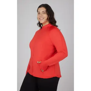 Plus Flared Bottom Full Zip Jacket