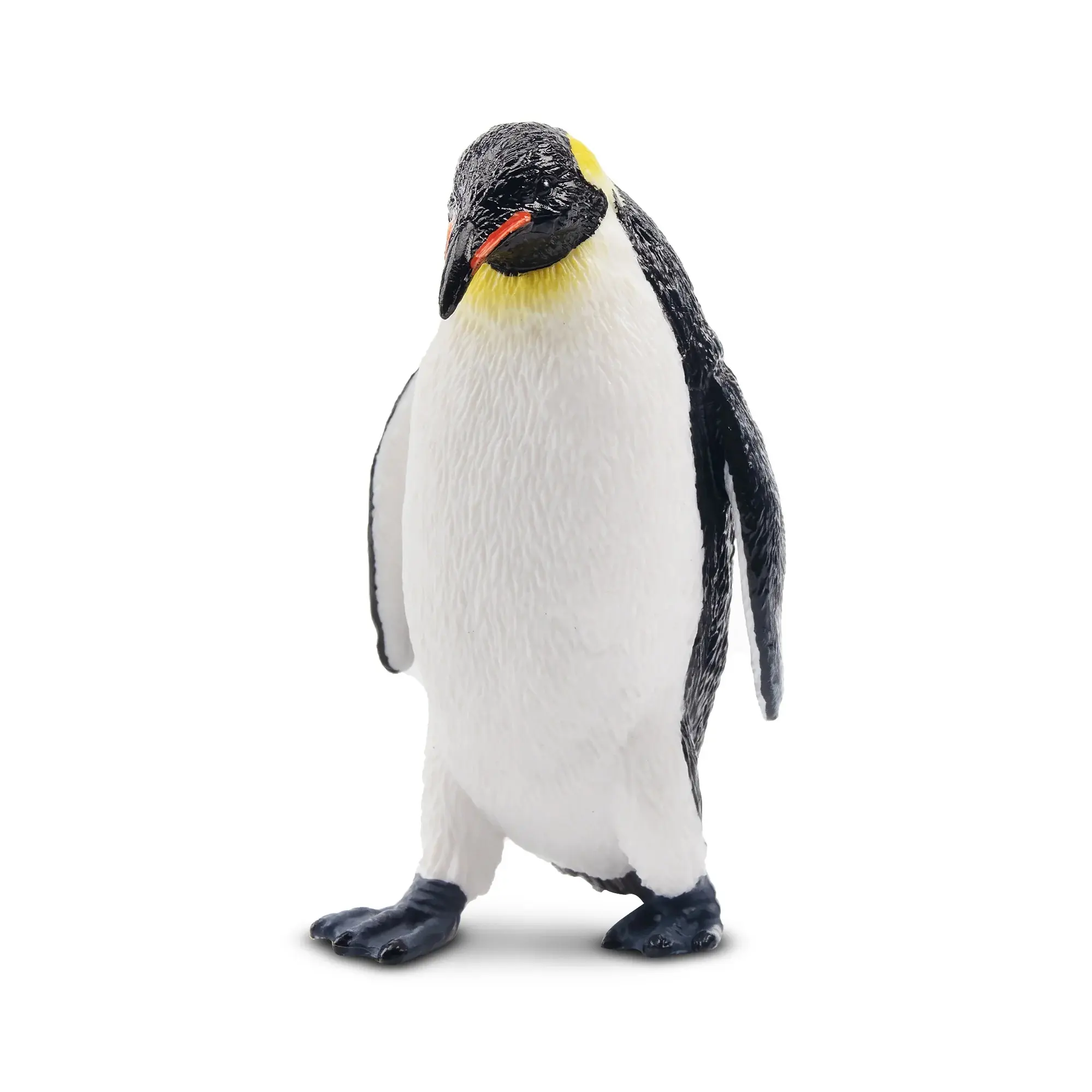 Toymany Hand-Painted Plastic Emperor Penguin Figurine - Realistic Bird Model, Ideal for Early Education, Montessori Sensory Play, Cake Decor, Desk & Home Accents, Thoughtful Collectible Gift