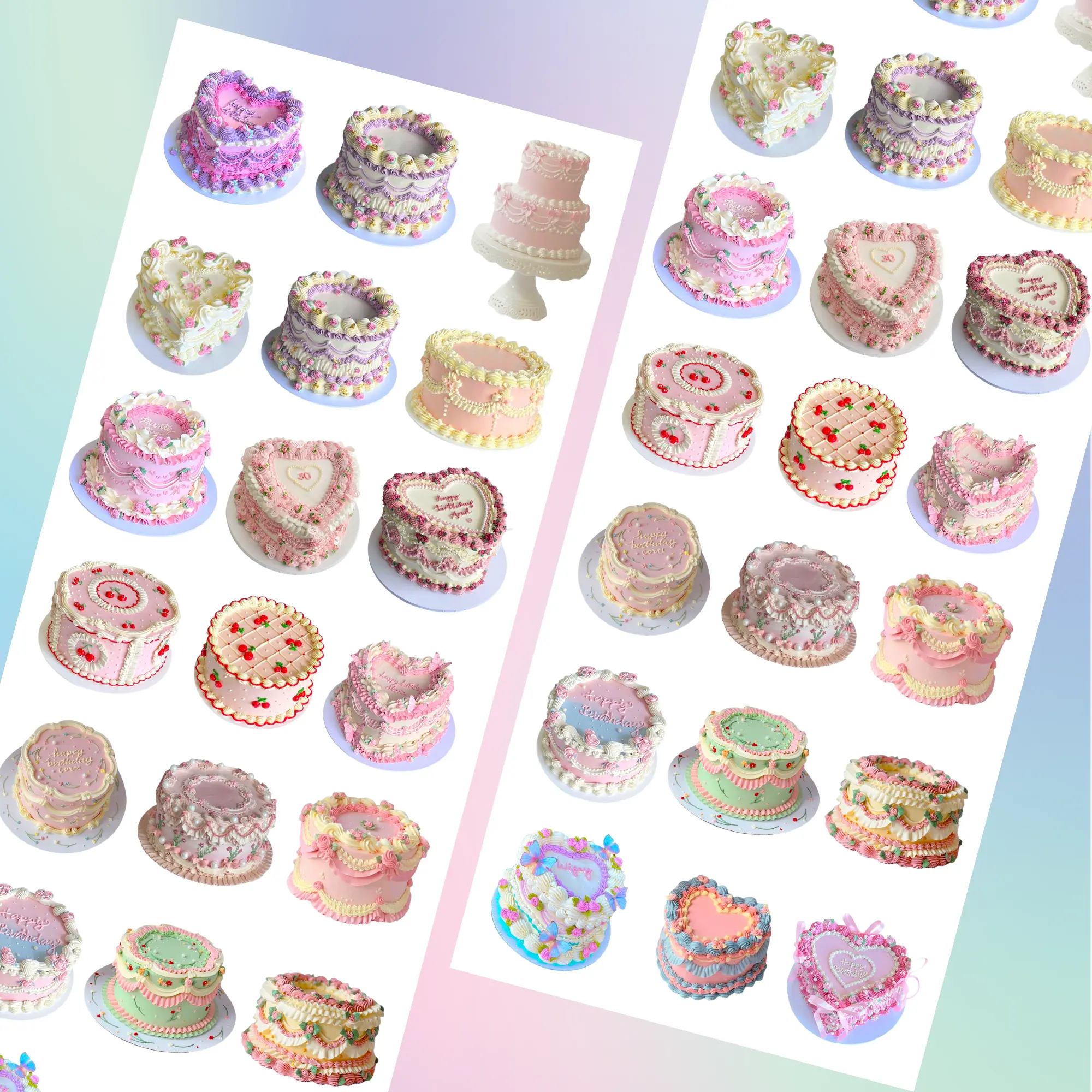 Cream Cake Sticker - Original Cream Cake Design with Unique Text and Graphics