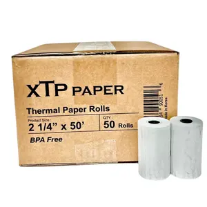 2 1/4 X 50 (50 rolls)  POS Credit C ard Receipt Paper