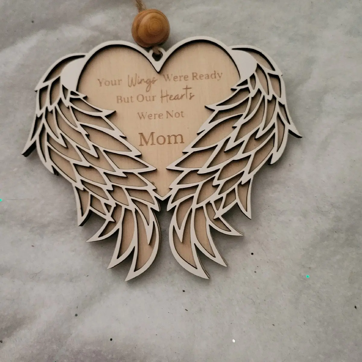 Double Wing Memorial Heart - Perfect for Remembrance