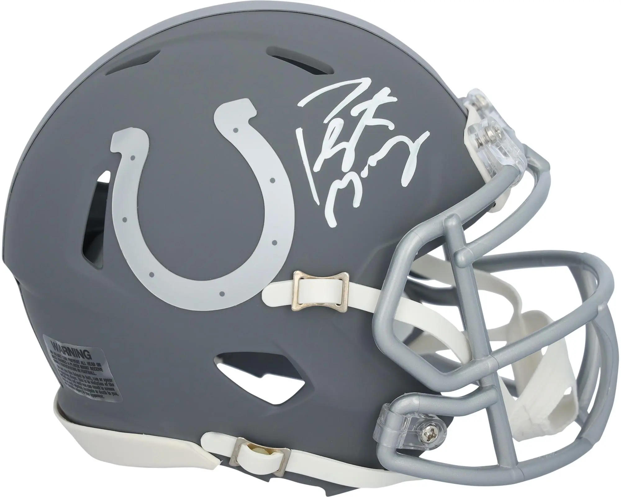 Peyton Manning Indianapolis Colts Autographed Riddell Slate Speed Mini Helmet - Fanatics Authentic Certified